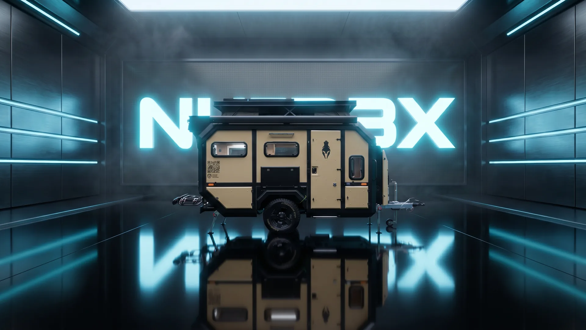 AXT NTR3X off-road expedition caravan, Desert sand finish