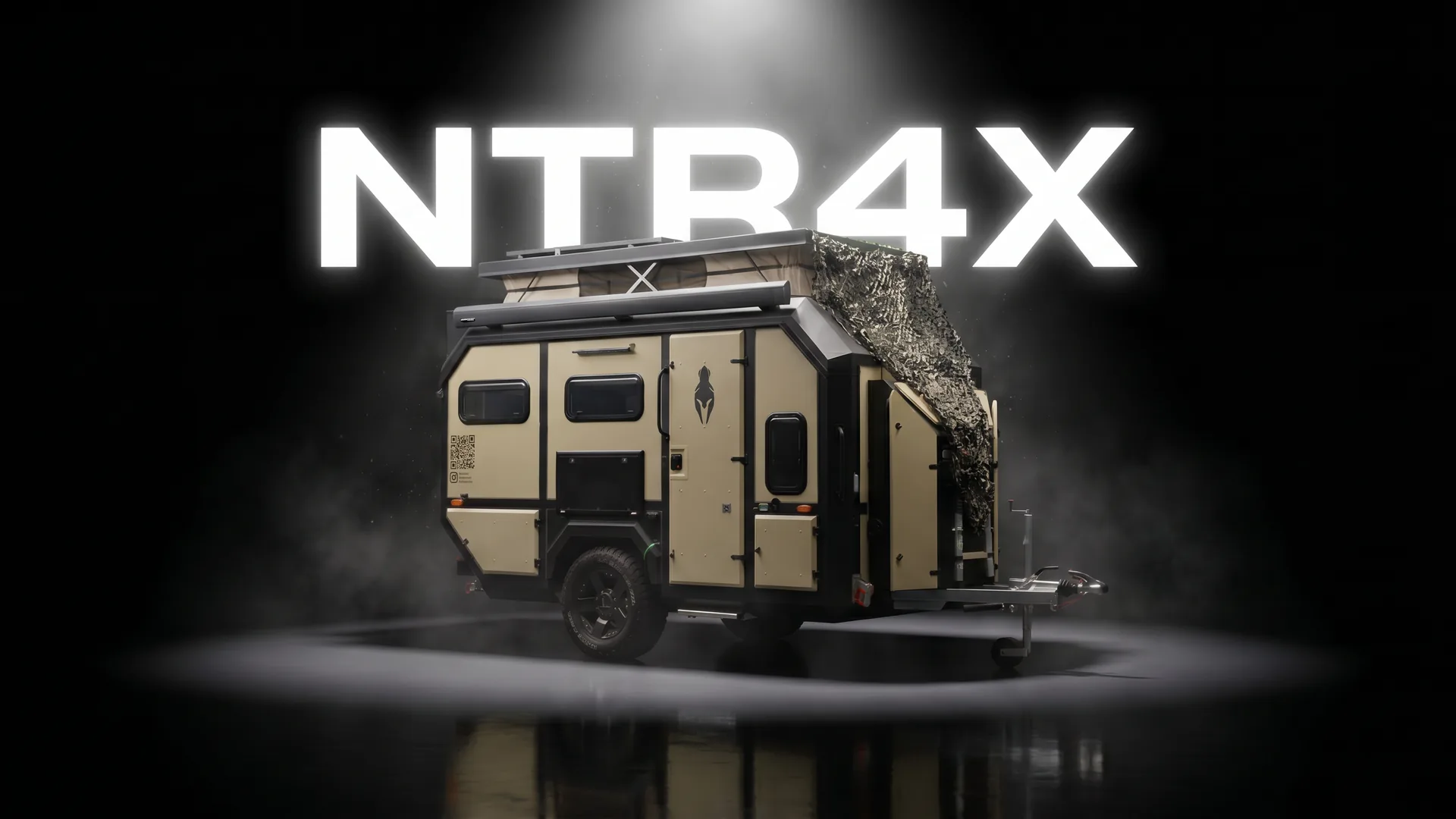 AXT NTR4X off-road expedition caravan, Desert sand finish